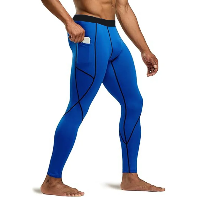 Crossfit Ga - Men Running Leggings Quick Dry Gym
