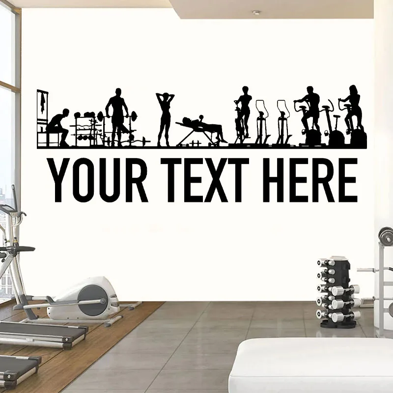 Crossfit Workout With Equipment - Gym People & Equipment Wall Decals