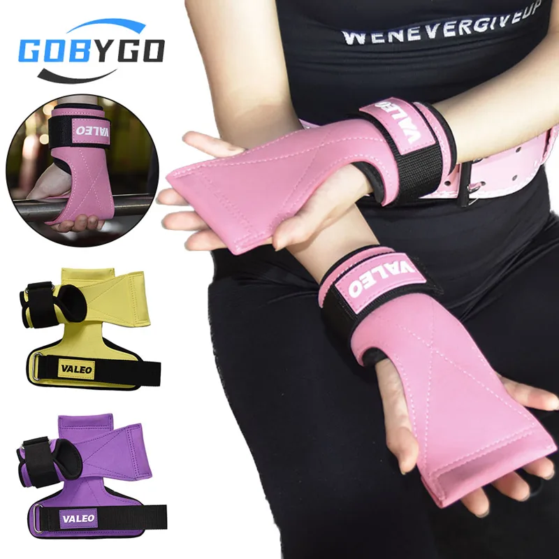 Pull Up Assist Band - GOBYGO 1Pair Gym Palm Gloves Solid