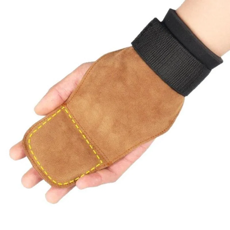 Crossfit Workout With Equipment - Gym Grips Gloves Weightlifting Fitness Pull