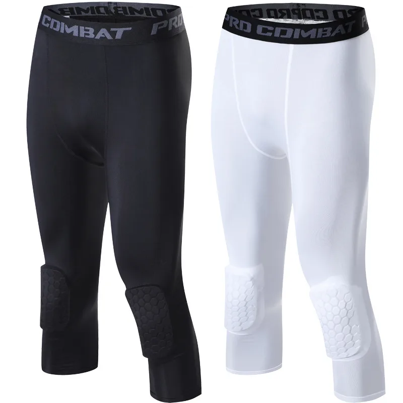 Crossfit Ga - Men Compression Sport Cropped Pants Running