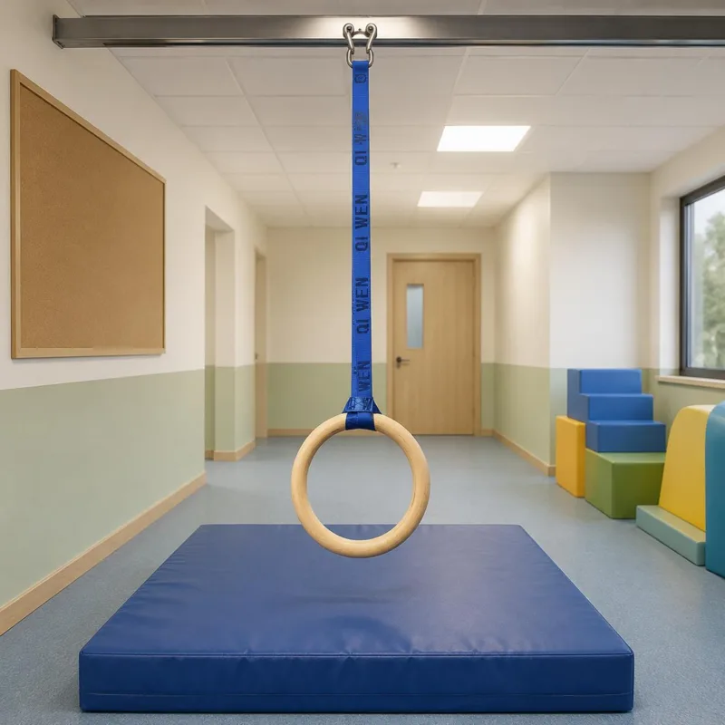 Wooden Gym Rings Woven Strappi - đánh giá và giá Gymnastic Ring Wood