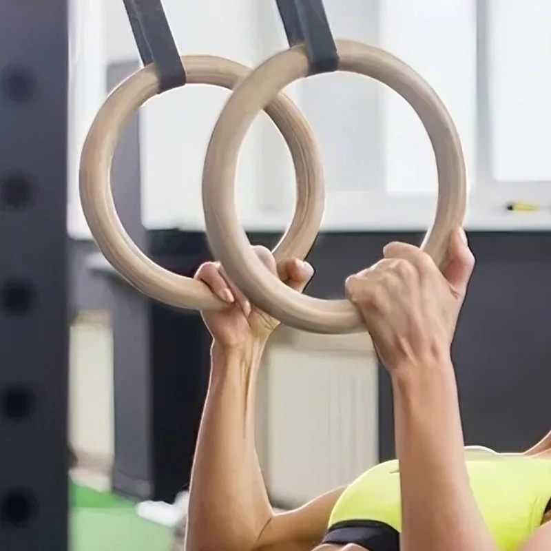 2Pcs/Pairs Wooden Portable Gym - đánh giá và giá Gymnastic Ring Wood