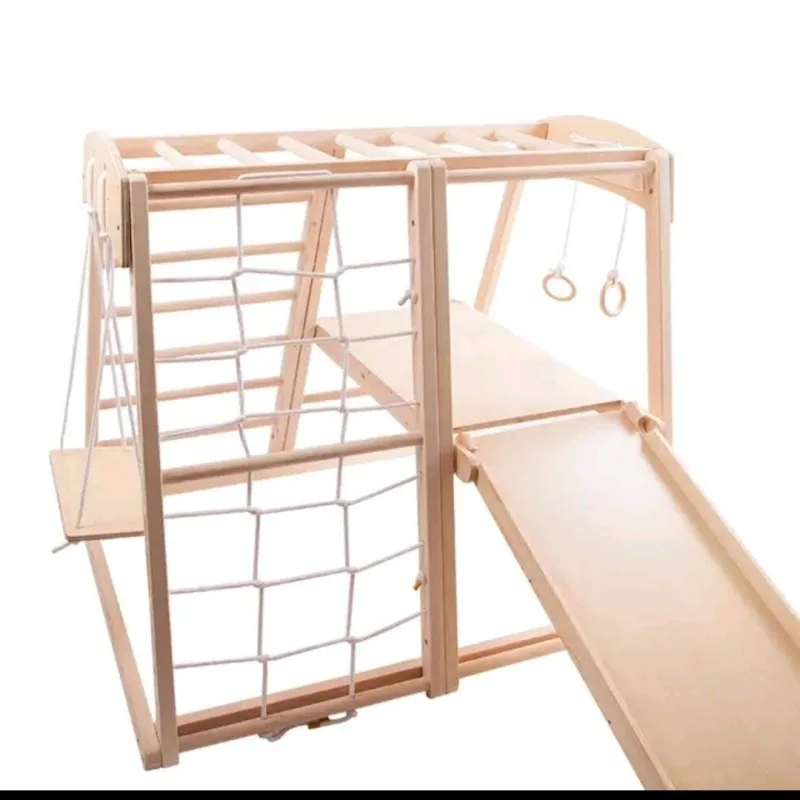 Indoor Playground Montessori B - đánh giá và giá Gymnastic Ring Wood