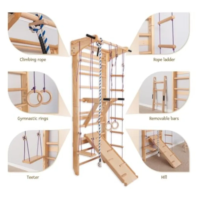 Swedish Ladder Wall Bars for h - đánh giá và giá Gymnastic Ring Wood