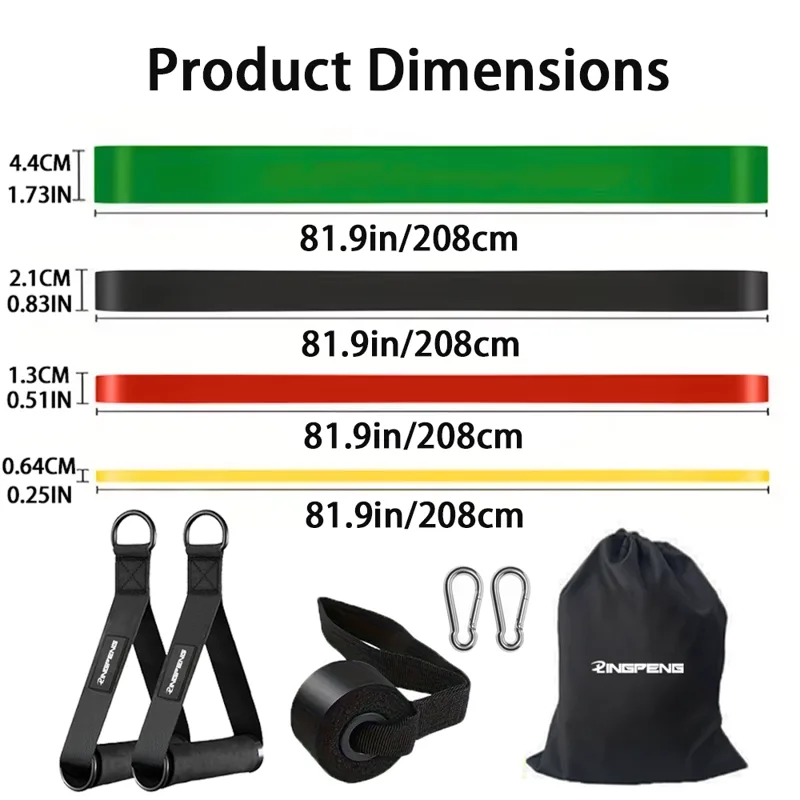 10Pcs 4-Level Resistance Bands - đánh giá và giá Pull Up Assist Band