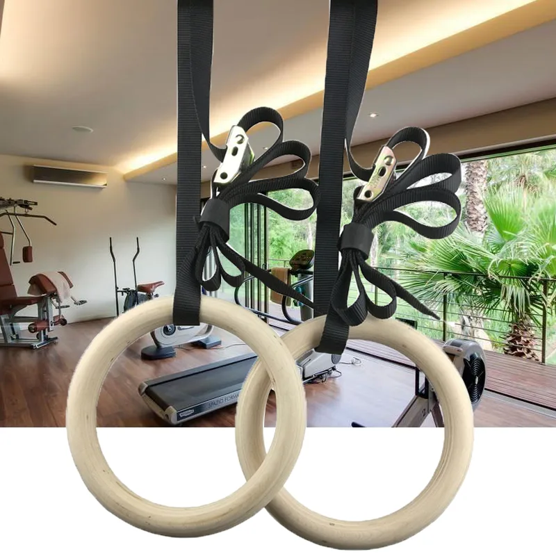 Fitness Gymnastic Rings with A - đánh giá và giá Gymnastic Ring Wood