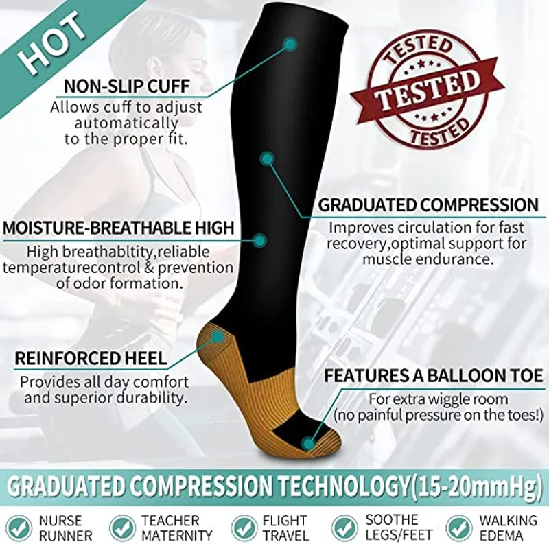 Size S-XXL Compression Socks M - đánh giá và giá Crossfit Training