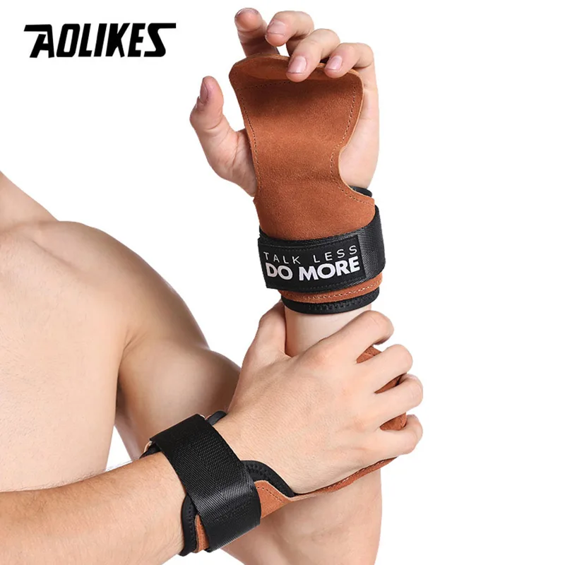 AOLIKES Cowhide Gym Grips Glov - đánh giá và giá Crossfit Workout With Equipment