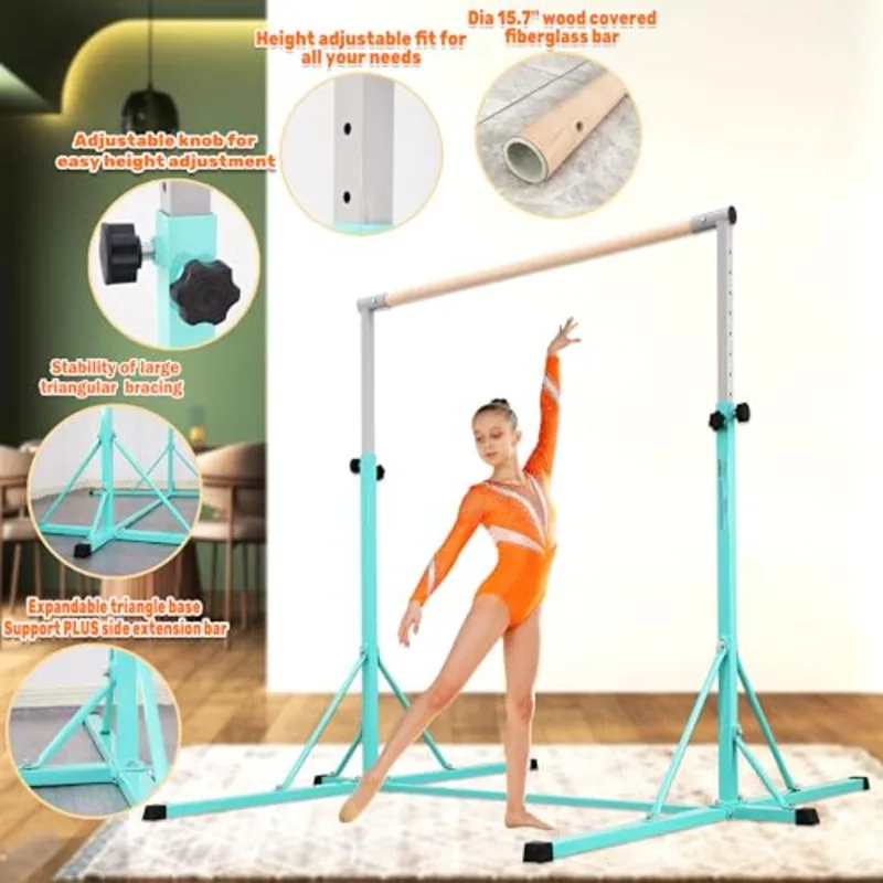 Gymnastics Bar for home gym tr - đánh giá và giá Gymnastic Ring Wood
