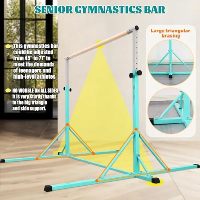 Gymnastics Bar for home gym tr - đánh giá và giá Gymnastic Ring Wood