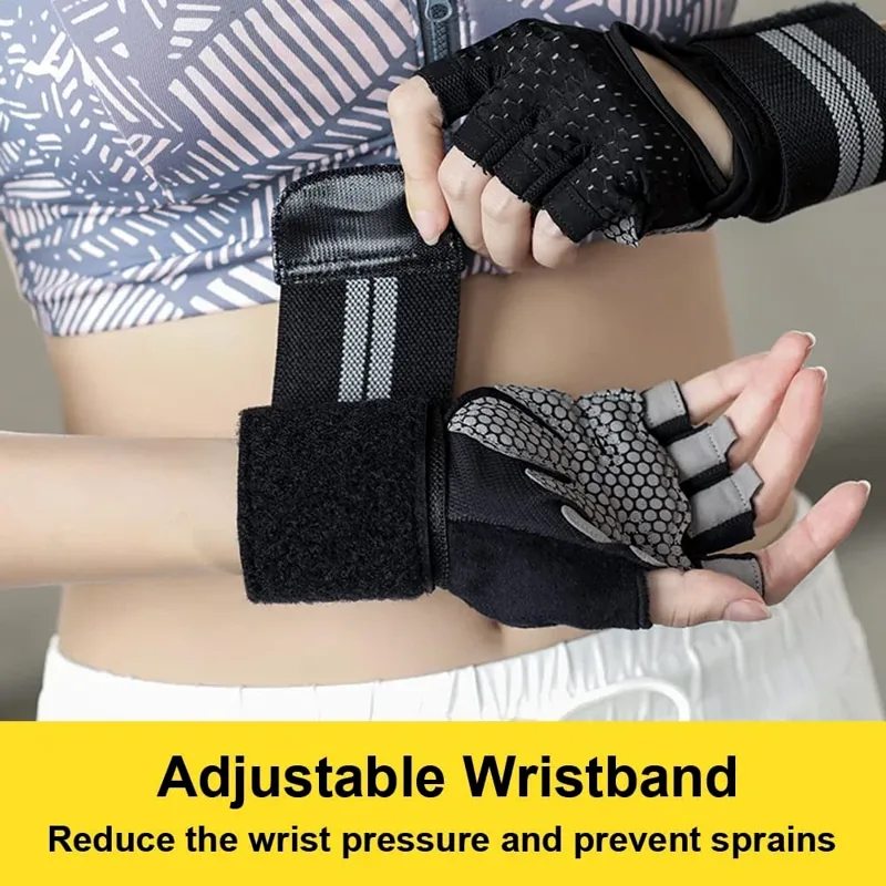 1Pair Half Finger Gym Fitness  - đánh giá và giá Crossfit Workout With Equipment