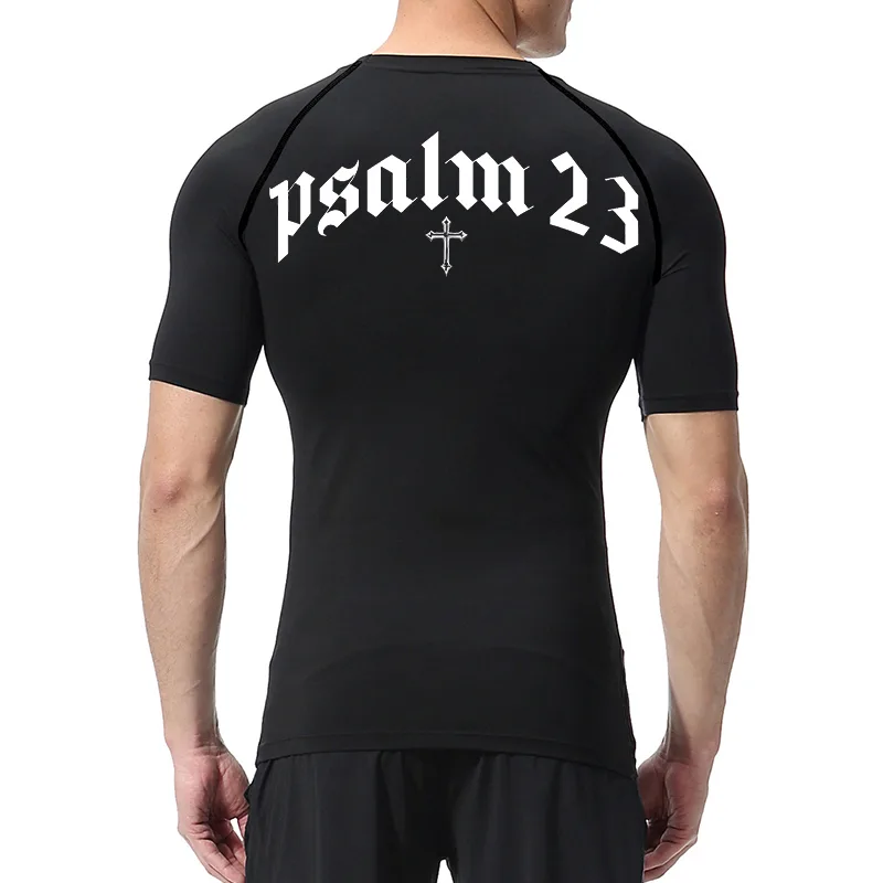 Psalm 23 Cross Print Compressi - đánh giá và giá Crossfit Gym