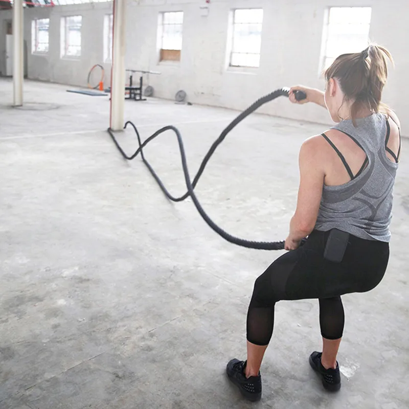 9M/12M/15M Fitness Battle Rope - đánh giá và giá Crossfit Workout With Equipment