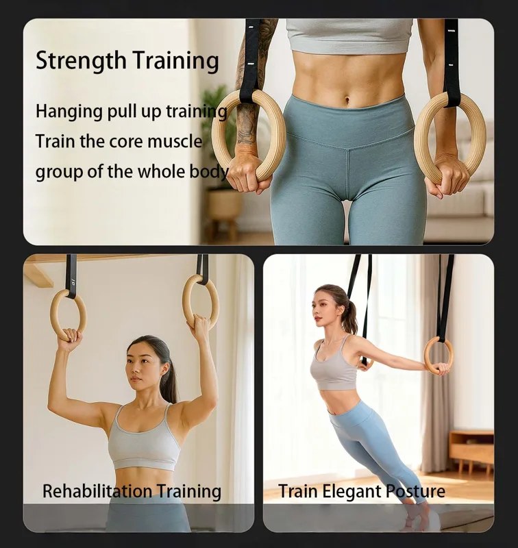 Adjustable Wood Gymnastics Rin - đánh giá và giá Gymnastic Ring Wood